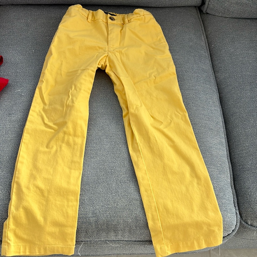 Yellow Polo Kids Khaki Pants
